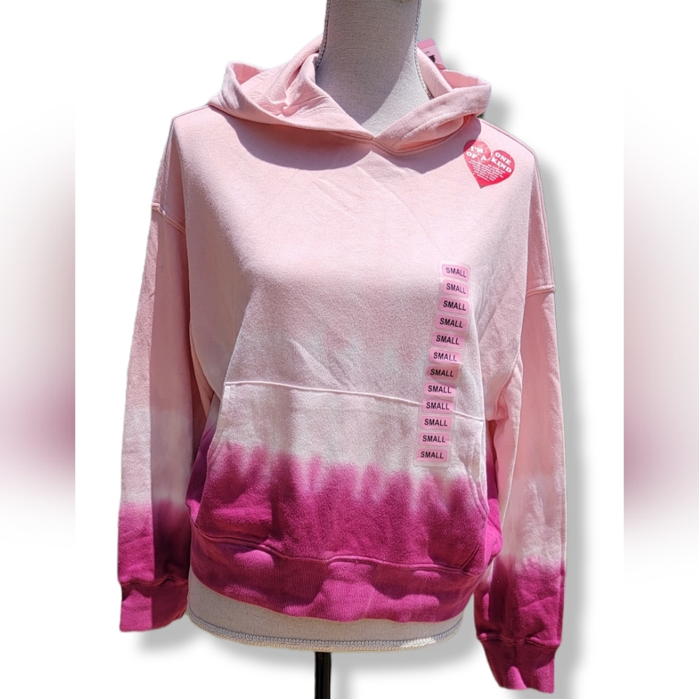 WildFox Olivia Pink Tie Dye Ombre Hoodie in Size S - NWT! Retails $126